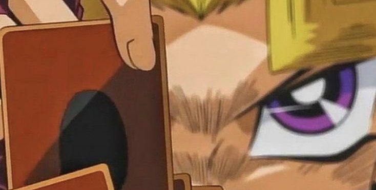 Yūgi Mutō escogiendo una carta
